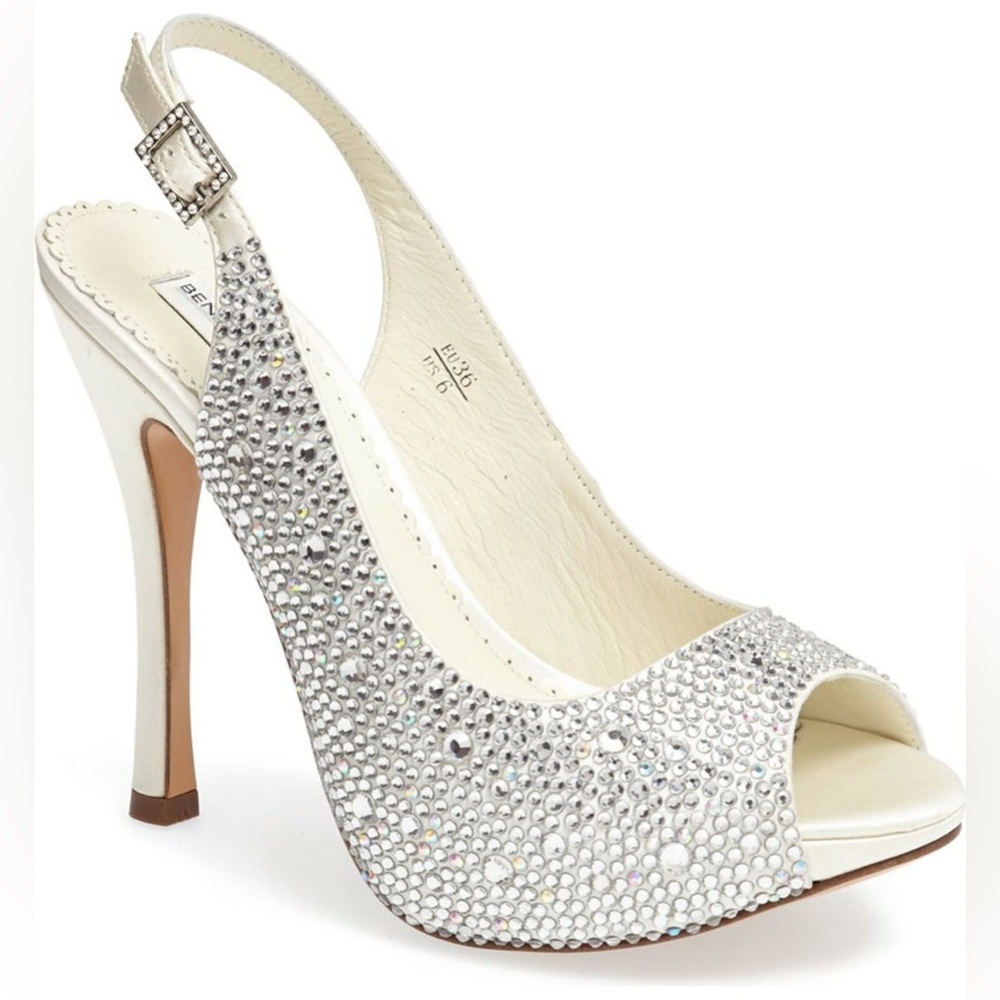Benjamin Adams London Crystal Embellished Heels Size 10